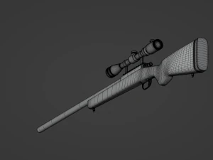 Sniper Rifle 3D Model
