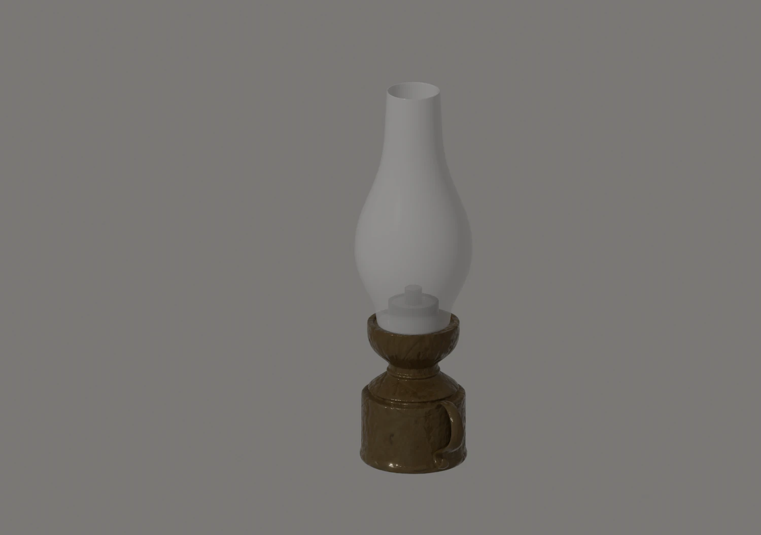 Oil Lamp 3D Model .c4d .max .obj .3ds .fbx .stl .blend 