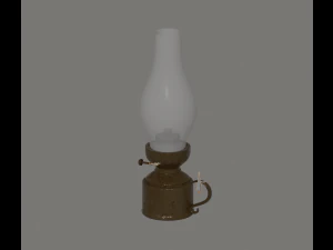Oil Lamp 3D Model