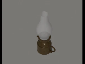 Oil Lamp 3D Model