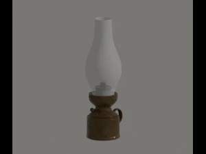 Oil Lamp 3D Model