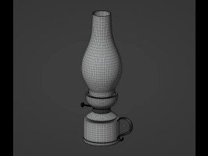 Oil Lamp 3D Model
