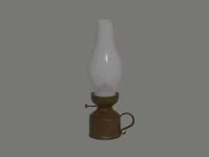 Oil Lamp 3D Model