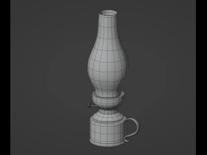 Oil Lamp 3D Model
