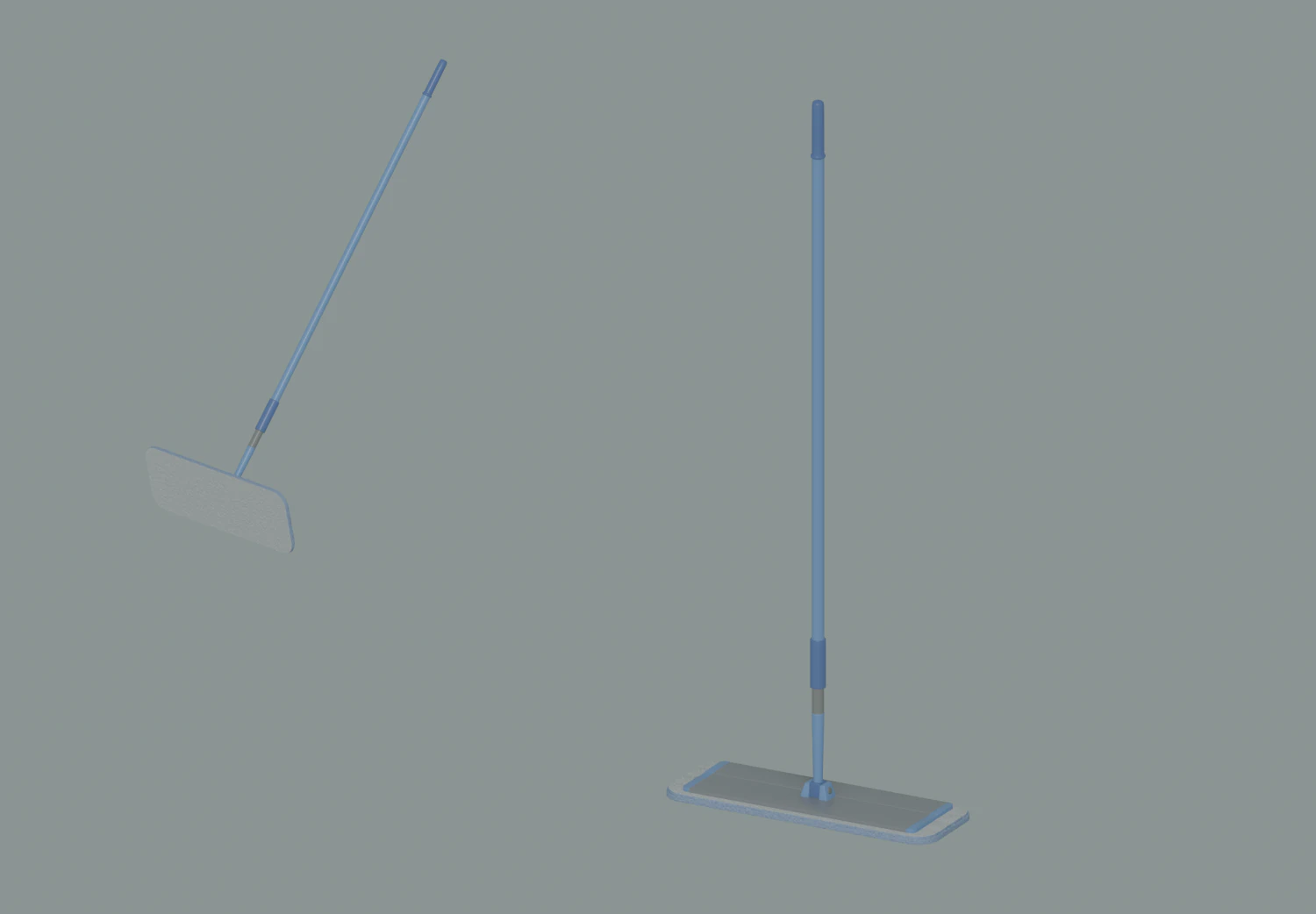 Flat Mop 3D Model .c4d .max .obj .3ds .fbx .stl .blend