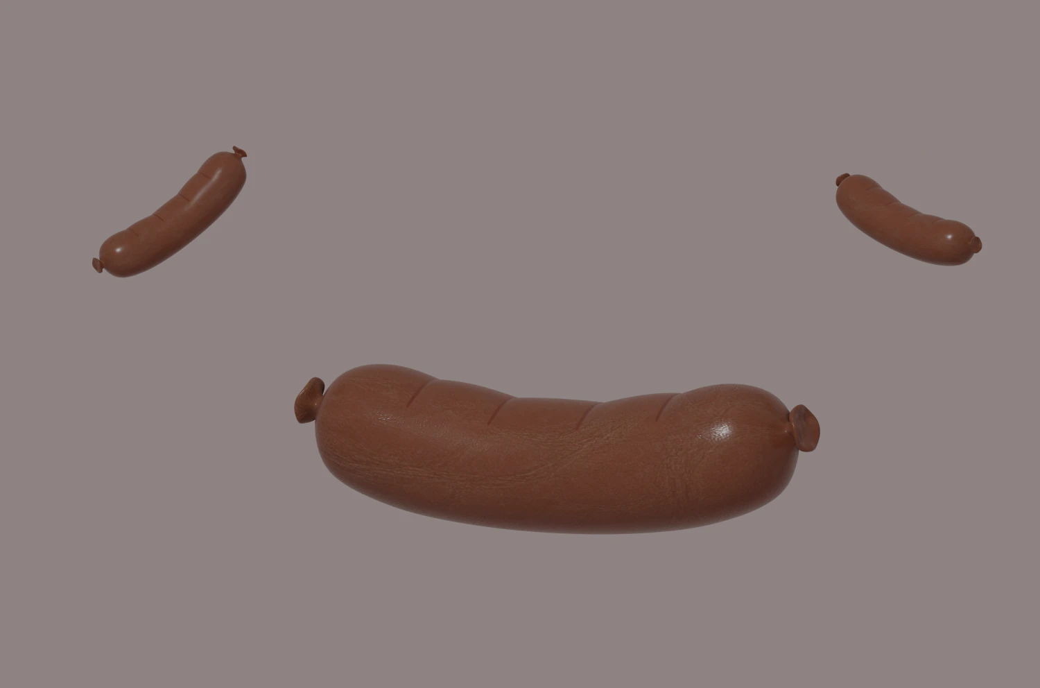 Salsiccia Modello 3D .c4d .max .obj .3ds .fbx .stl .blend 