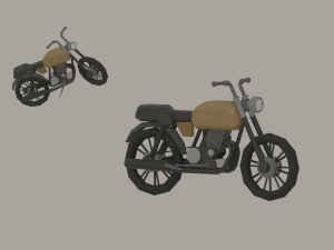 Low Poly Motorcycle 3D 모델