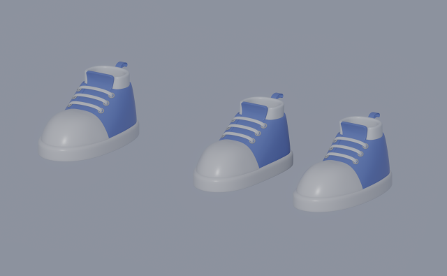 Toon Shoes 3D Модель .c4d .max .obj .3ds .fbx .stl .blend 