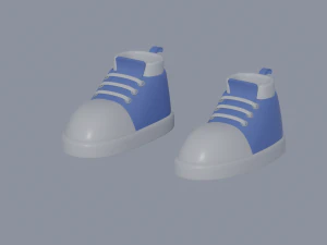 Toon Shoes 3D Model