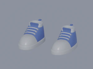 Toon Shoes 3D Model