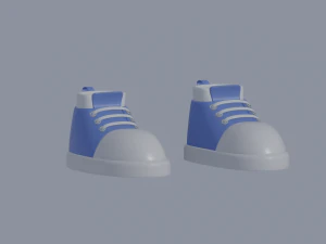 Toon Shoes 3D Model
