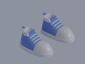 Toon Shoes 3D Модель