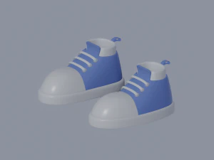 Toon Shoes 3D Model
