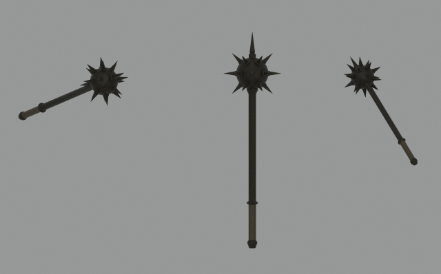 Morning Star 3D Model .c4d .max .obj .3ds .fbx .stl .blend 