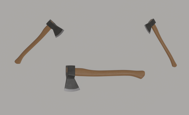 Axe 3D Model .c4d .max .obj .3ds .fbx .stl .blend 