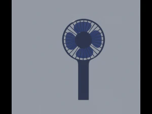 Mini Handheld Fan 3D Model