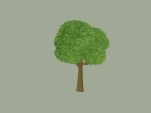 Toon Tree 3D Model