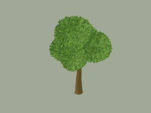 Toon Tree 3D Model