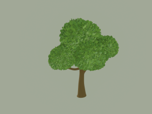 Toon Tree 3D Model
