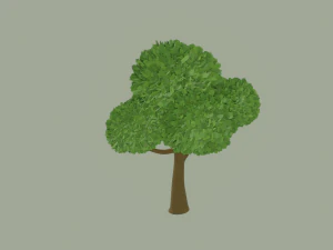 Toon Tree 3D Model