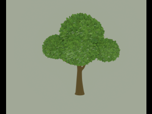 Toon Tree 3D Model