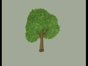 Toon Tree 3D Model