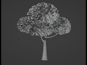 Toon Tree 3D Model