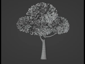 Toon Tree 3D Model
