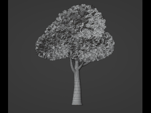 Toon Tree 3D Model