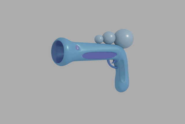 BubbleGun 3D Модель .c4d .max .obj .3ds .fbx .stl .blend 