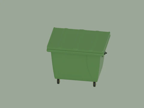 Trash Bin 3D Model