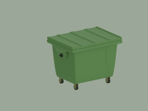 Trash Bin 3D Model
