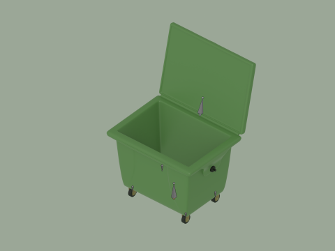 Trash Bin 3D Modell