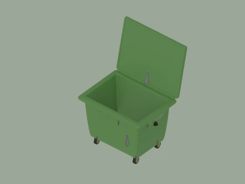 Trash Bin 3D Model