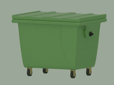 Trash Bin 3D Model
