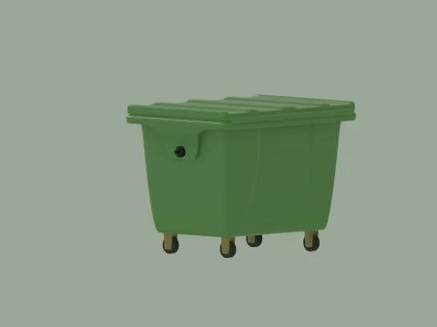Trash Bin 3D Model