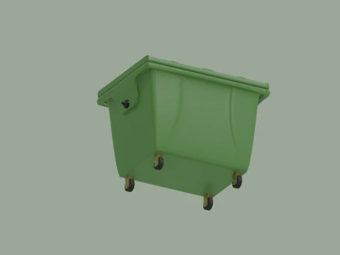 Trash Bin 3D Model