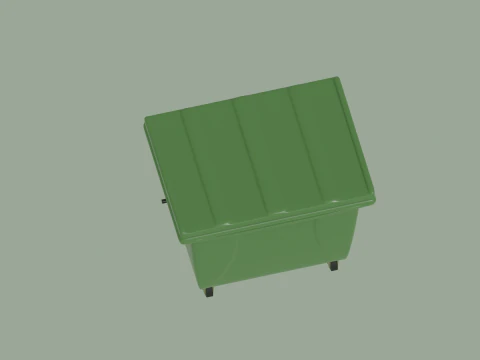 Trash Bin 3D Model
