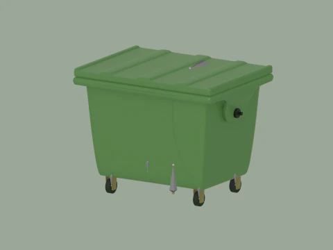 Trash Bin 3D Model
