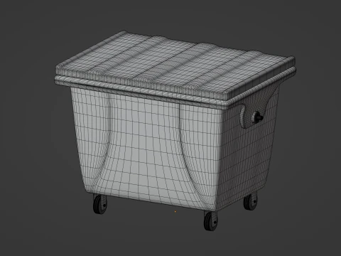 Trash Bin 3D Model
