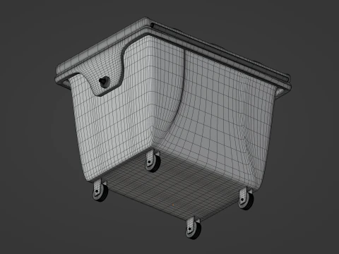 Trash Bin 3D Model