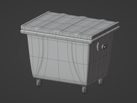 Trash Bin 3D Model