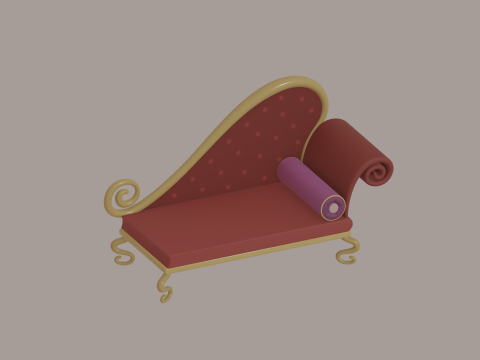 Sofá desmayado Modelo 3D