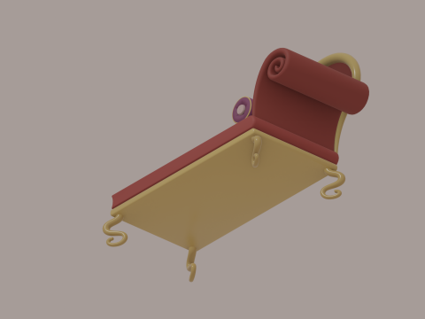 Sofá desmayado Modelo 3D