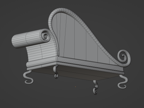 Sofá desmayado Modelo 3D