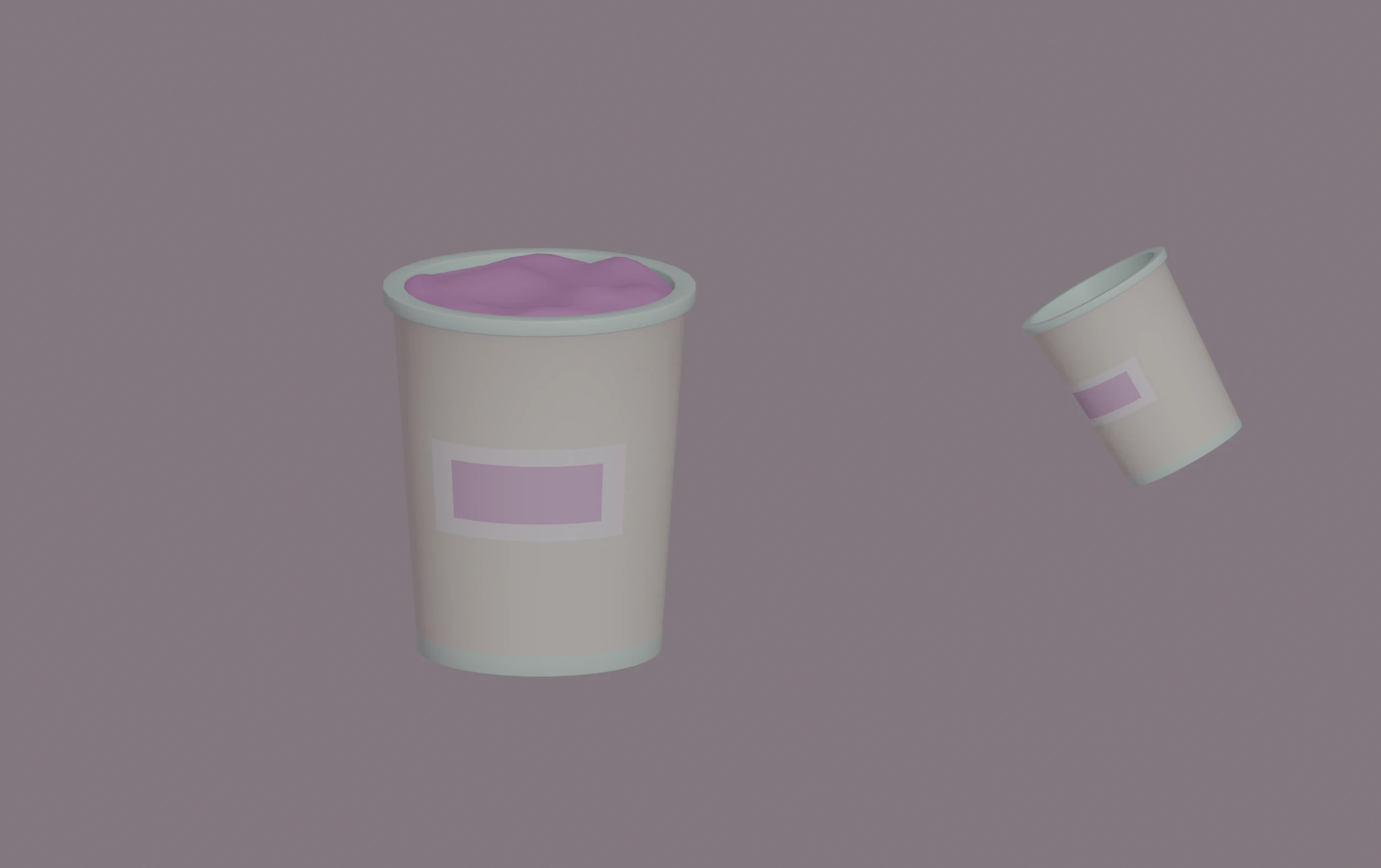 Ice-Cream Bucket 3D Model .c4d .max .obj .3ds .fbx .stl .blend 