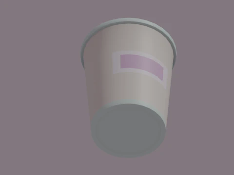 Ice-Cream Bucket 3D Model