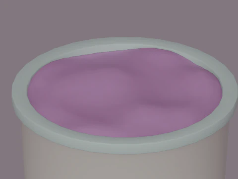 Ice-Cream Bucket 3D Model