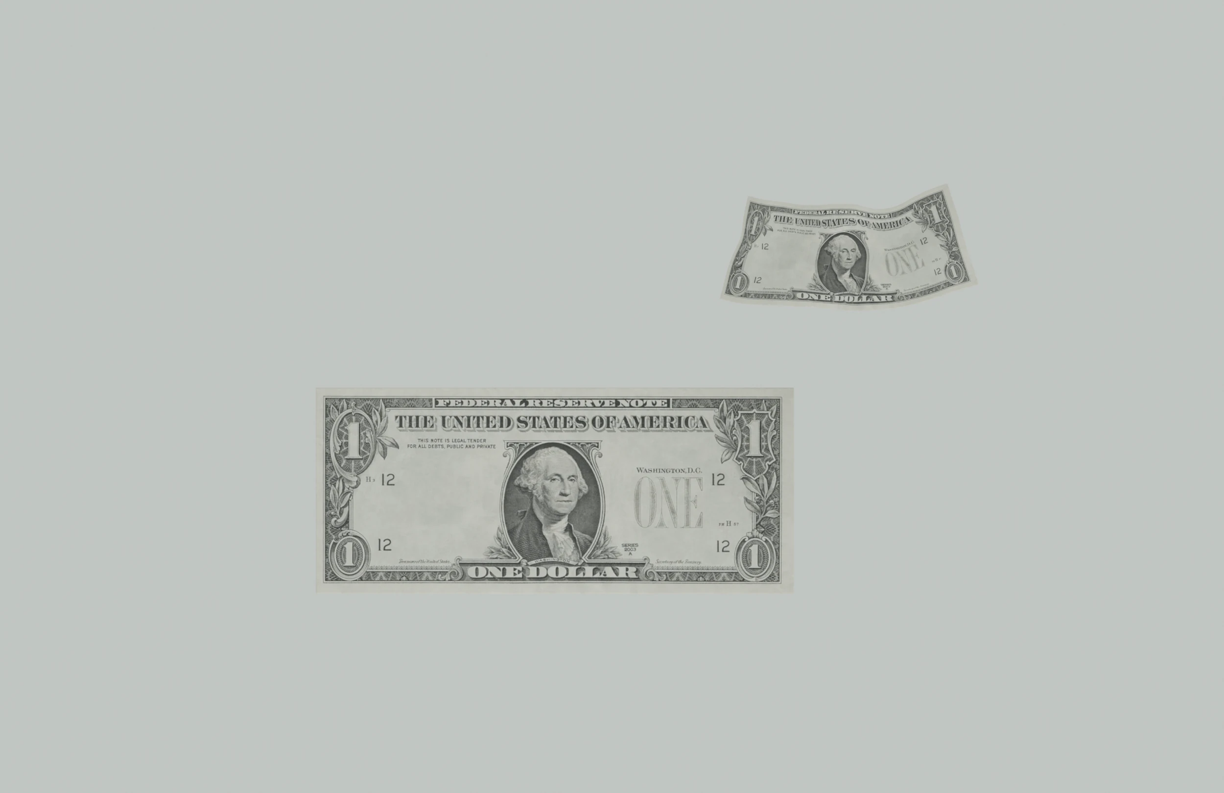 Banconota da un dollaro Modello 3D .c4d .max .obj .3ds .fbx .stl .blend 