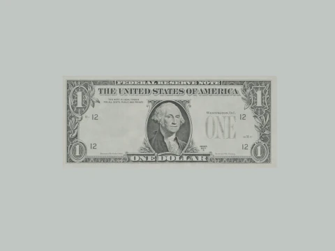 Banconota da un dollaro Modello 3D